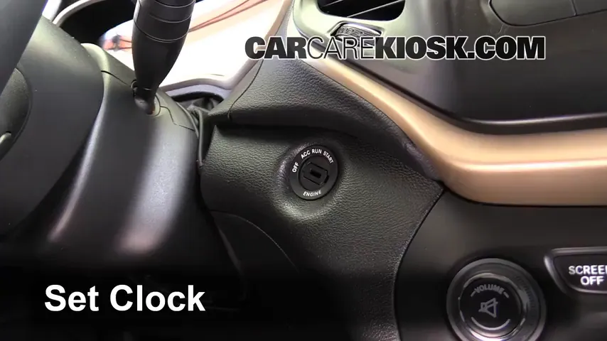 2014 Jeep Cherokee Latitude 3.2L V6 Clock Set Clock
